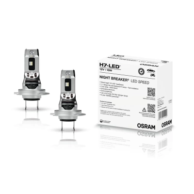 SET BECURI LED H7 OSRAM CU OMOLOGARE DIMENSIUNE 1:1