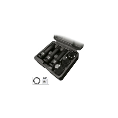 SET DE 6 TUBULARE XZN DE 1/2` DE IMPACT JBM