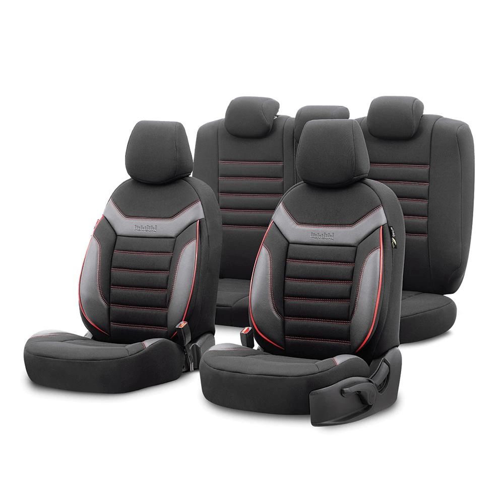 SET HUSE SCAUN INDIVIDUAL ROSU