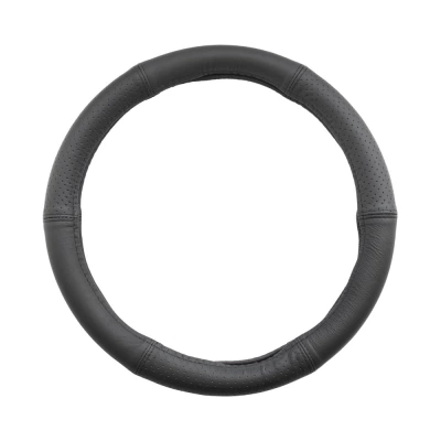 HUSA VOLAN PIELE NATURALA SEMI PERFORATA NEGRU 35-37 CM