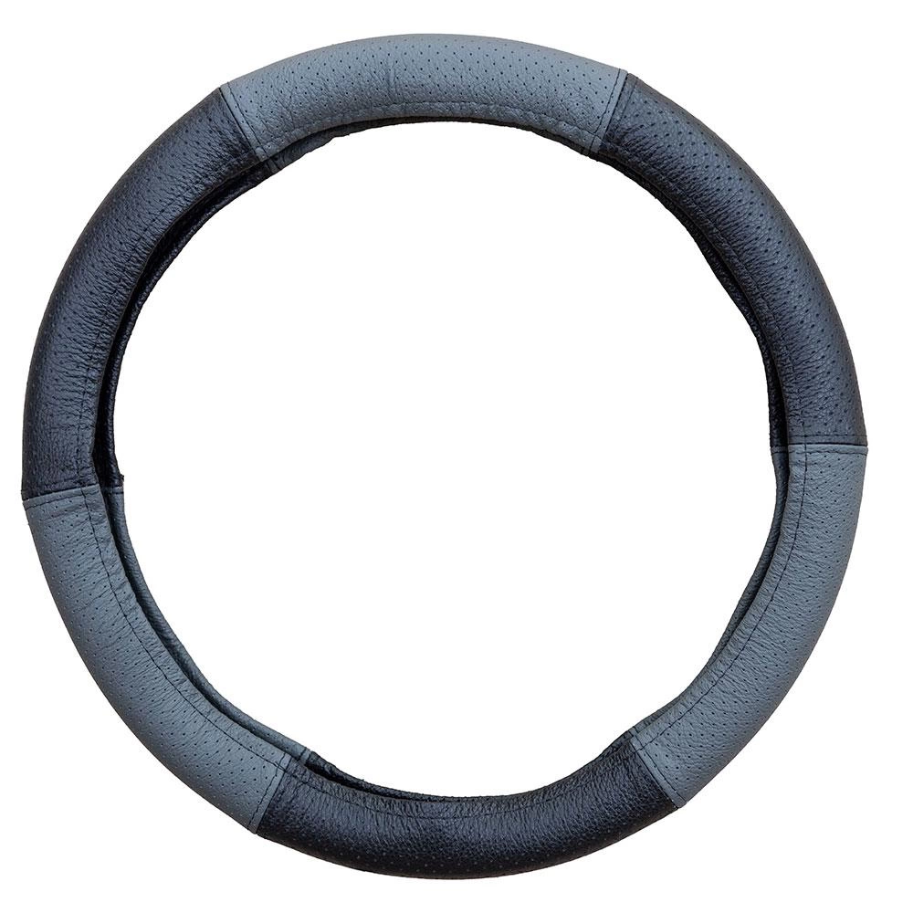 HUSA VOLAN PIELE NATURALA PERFORATA GRI 37-39 CM