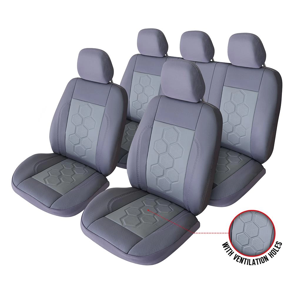 SET HUSE SCAUN EXCLUSIVE LEATHER KING GRI