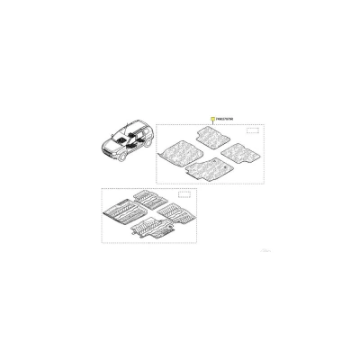 SET COVORASE TEXTIL MADRIGAL 4X2