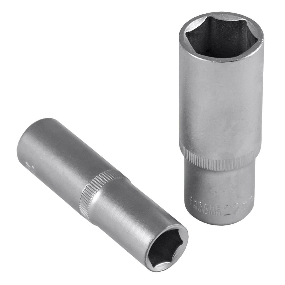TUBULARA CROMATA HEXAGONALA LUNGA 1/2` 17 MM JBM