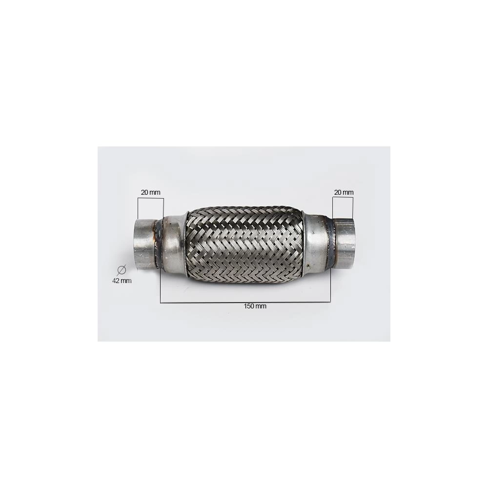 RACORD FLEXIBIL INNER & OUTER BRAID (B) 42x150 MM
