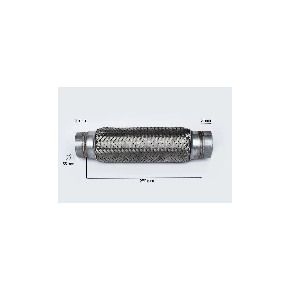 RACORD FLEXIBIL OUTER BRAID (A) 55X250 MM