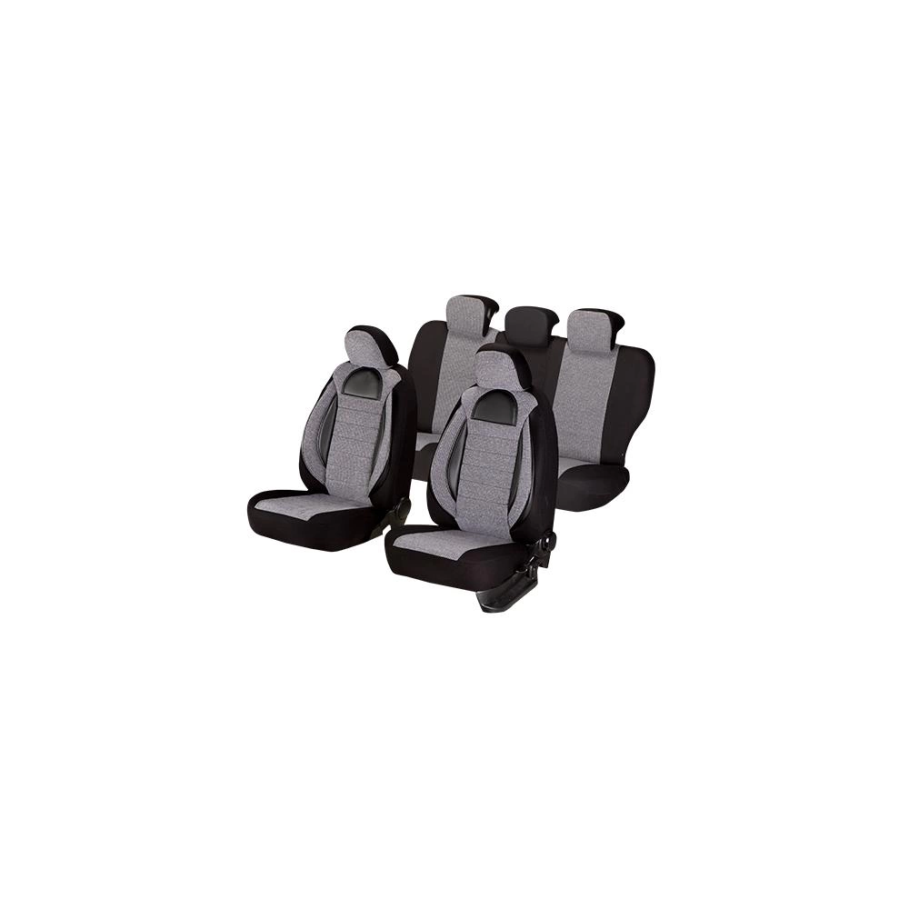 SET HUSE SCAUN RACING GRI - NEGRU