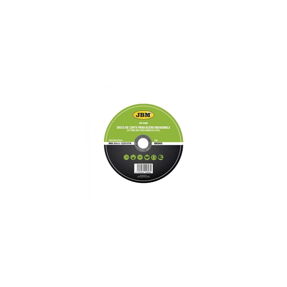 DISC DE TAIERE DEBITARE IN OTEL INOXIDABIL 125 X 1 MM T41 JBM