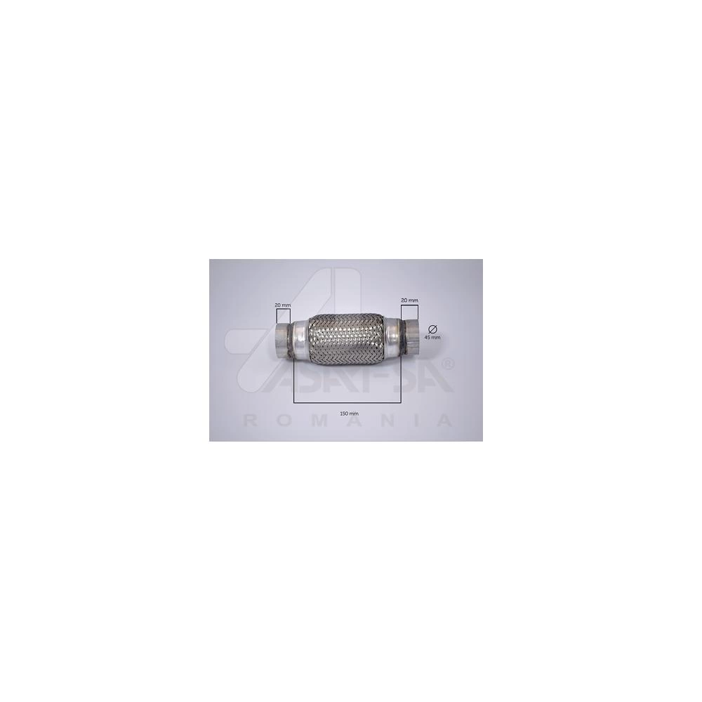 RACORD FLEXIBIL INNER & OUTER BRAID (B) 45x150 MM