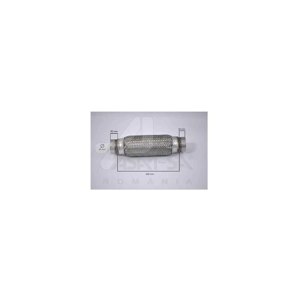 RACORD FLEXIBIL INNER & OUTER BRAID (B) 45x200 MM