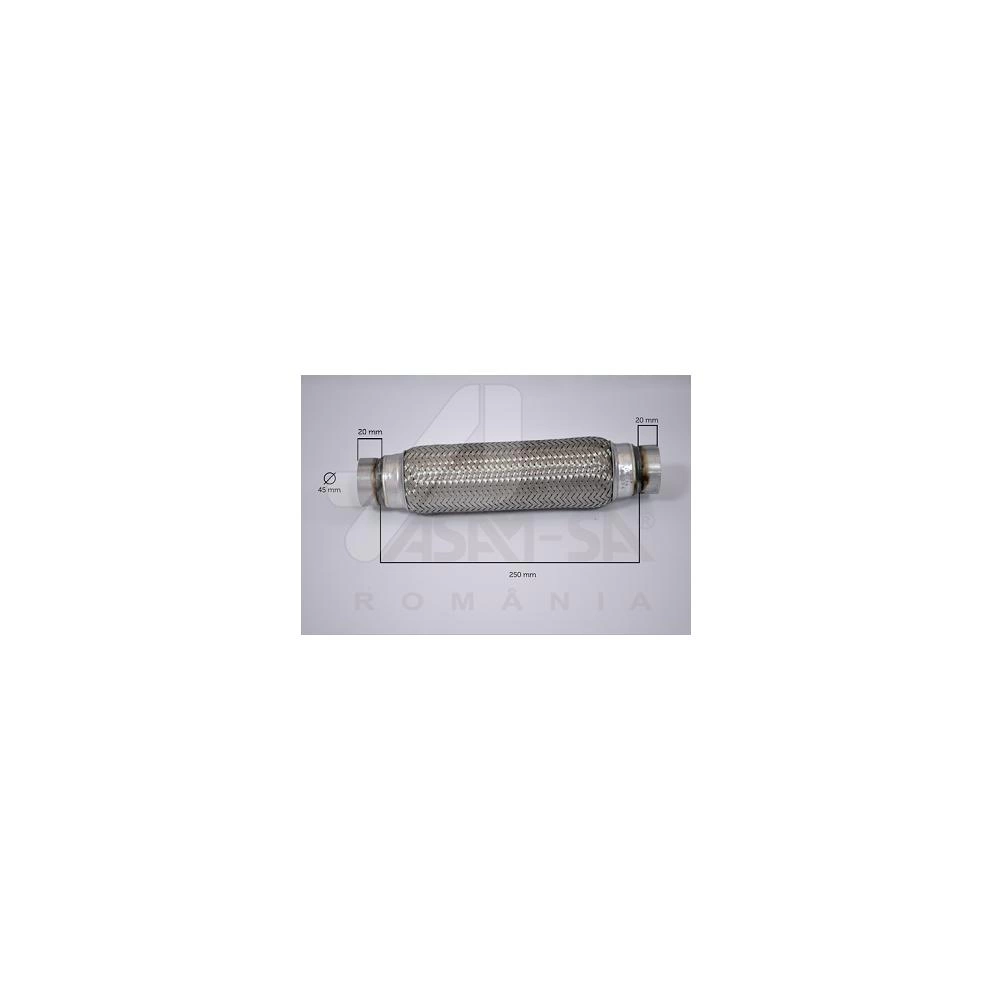 RACORD FLEXIBIL INNER & OUTER BRAID (B) 45x250 MM