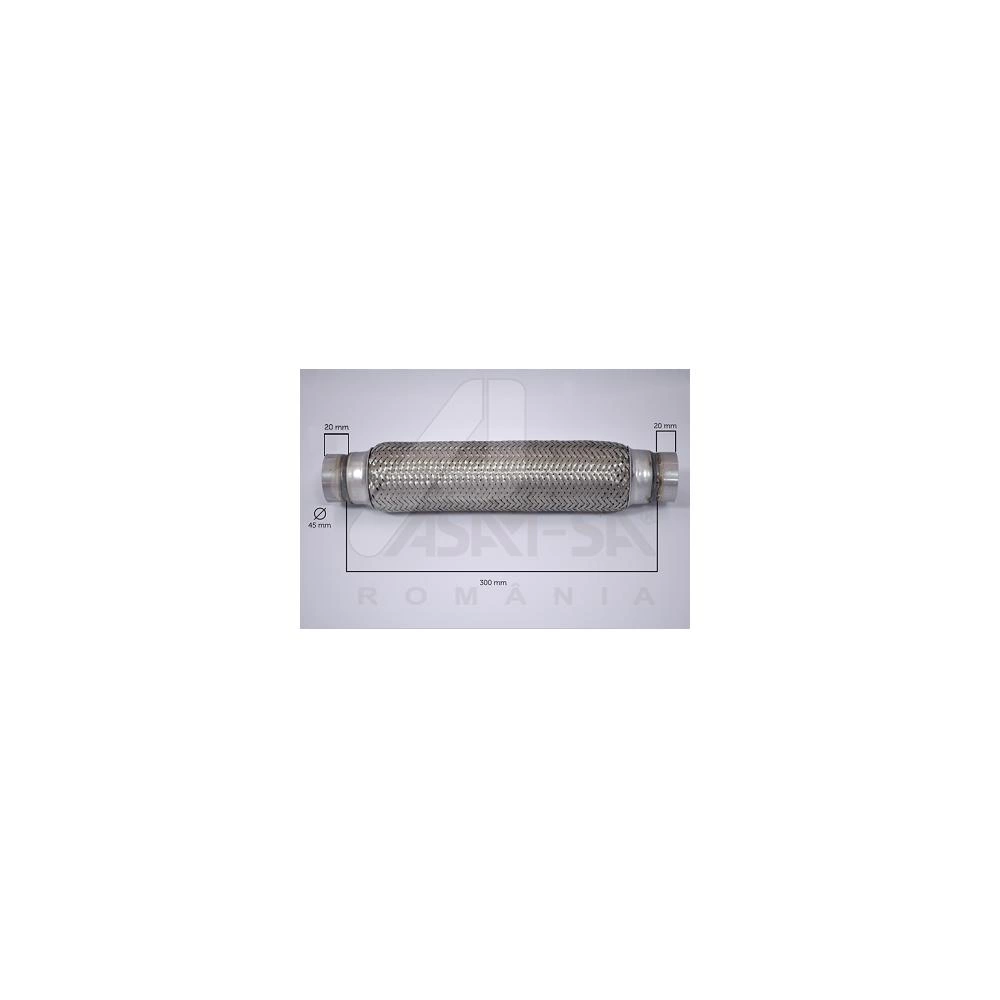 RACORD FLEXIBIL INNER & OUTER BRAID (B) 45X300 MM