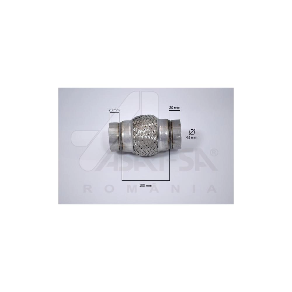 RACORD FLEXIBIL INNER & OUTER BRAID (B) 45x100 MM