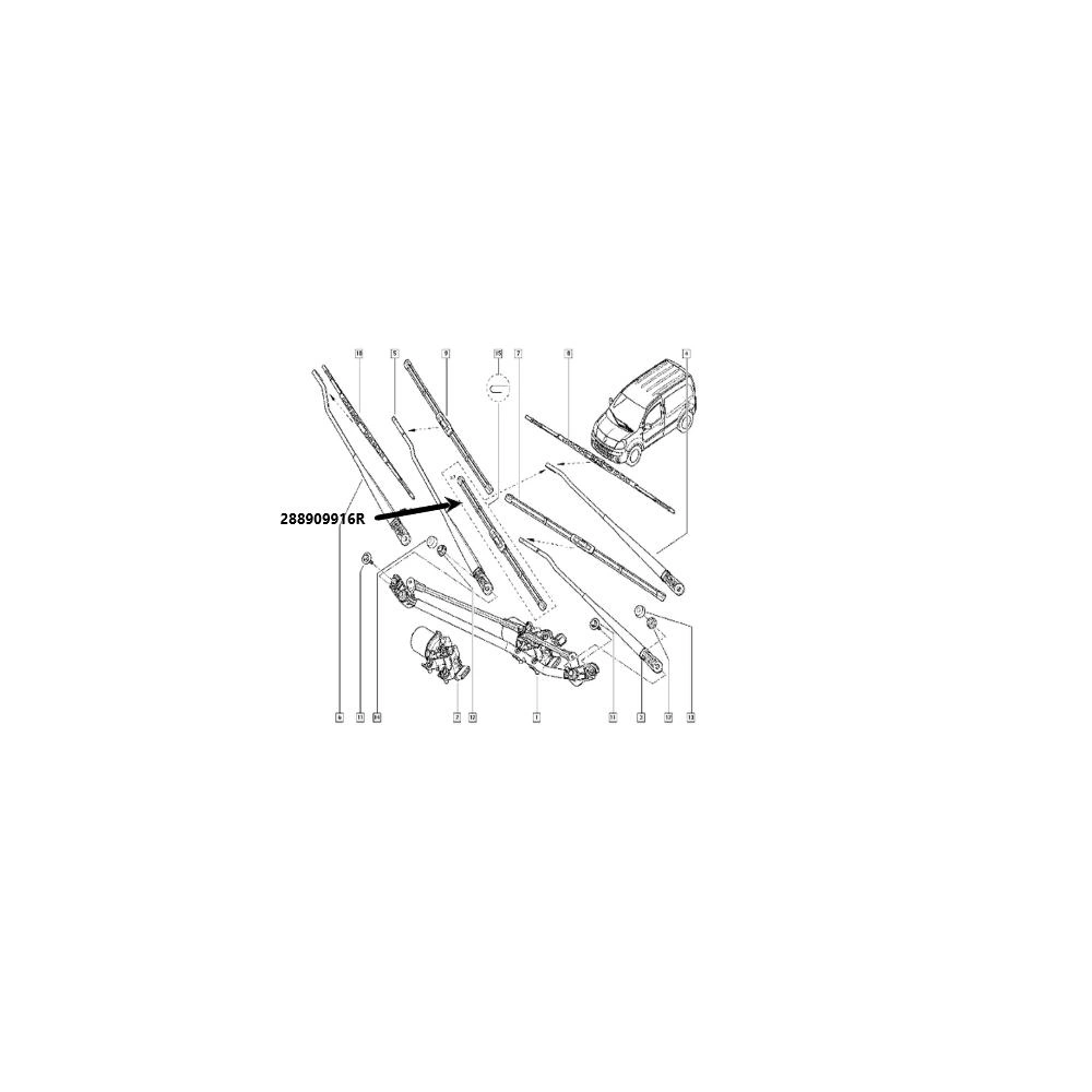 SET STERGATOARE PARBRIZ 550/550 MM
