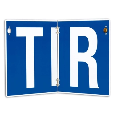 PLACA TIR PLIABILA 400X250 MM NEREFLECTORIZANTA HICO
