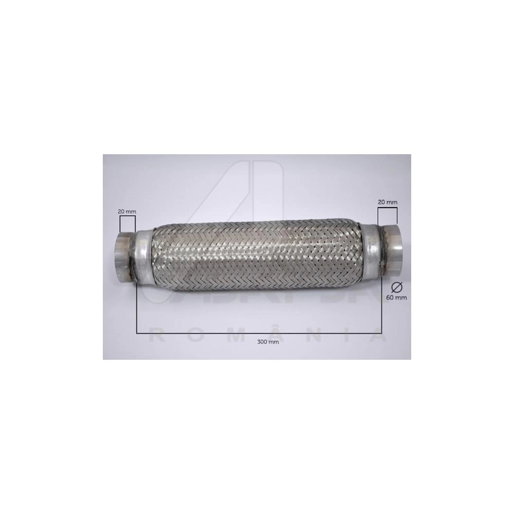 RACORD FLEXIBIL INNER & OUTER BRAID (B) 60X300 MM