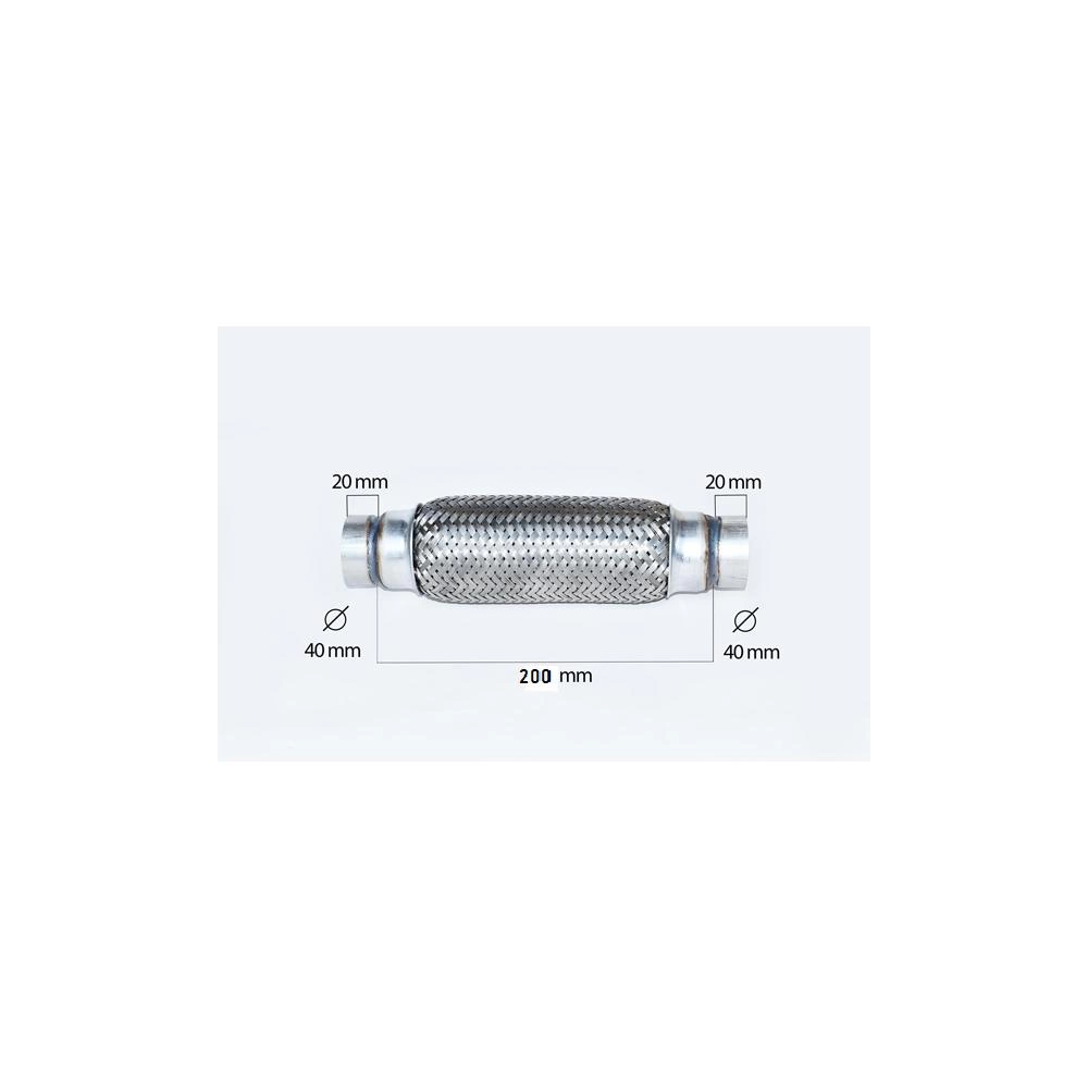 RACORD FLEXIBIL INNER & OUTER BRAID (B) 40X250 MM