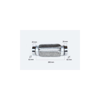 RACORD FLEXIBIL INNER & OUTER BRAID (B) 65X200 MM