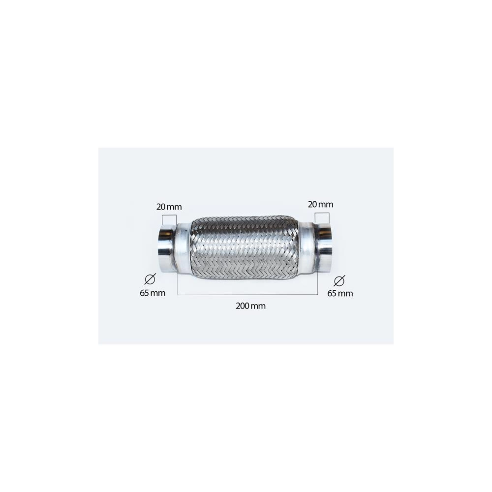 RACORD FLEXIBIL INNER & OUTER BRAID (B) 65X200 MM