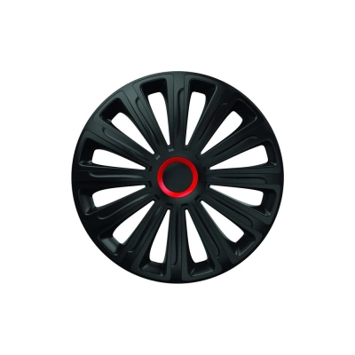 SET CAPACE ROTI 14` NEGRE CU INEL ROSU TREND