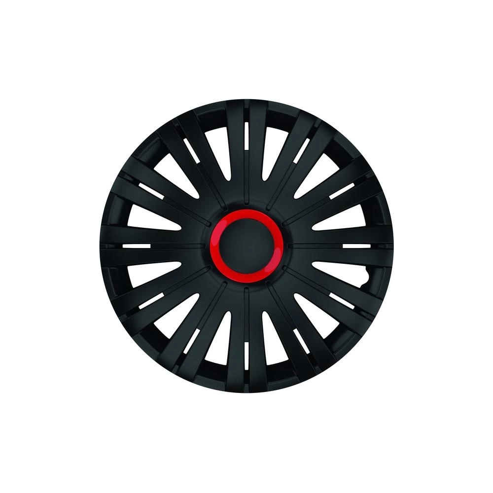 SET CAPACE ROTI 15` NEGRE CU INEL ROSU ACTIVE