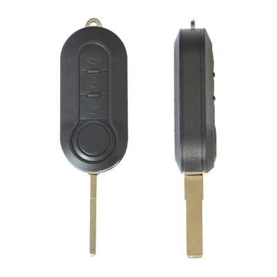 CARCASA CHEIE CONTACT PENTRU FIAT 500 (2007-) / BRAVO / GRANDE PUNTO 3 BUTOANE, CU CHEIE