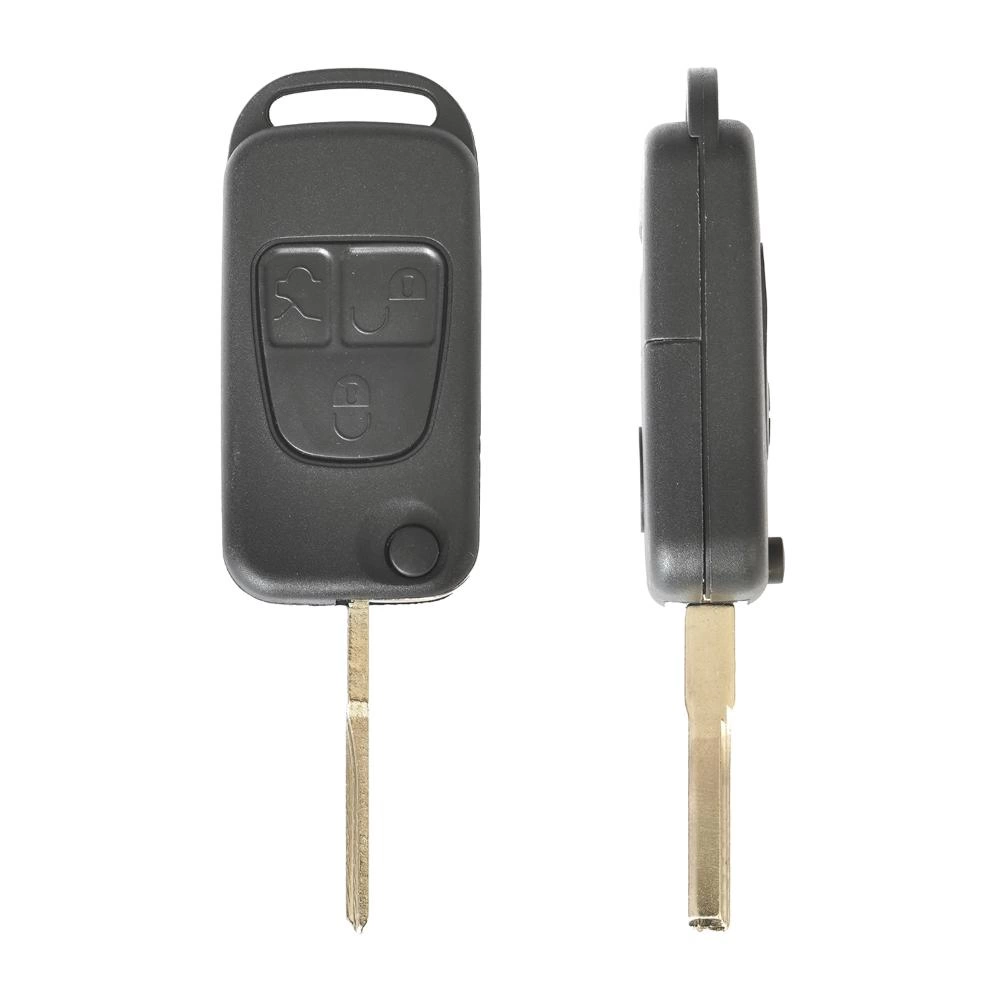 CARCASA CHEIE CONTACT PENTRU MERCEDES-BENZ CLASS C/ S / ML / SL 3 BUTOANE, CU CHEIE