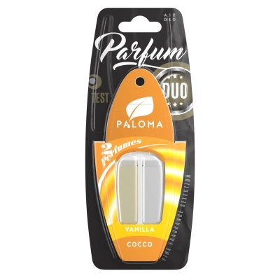 Odorizant auto Paloma Parfum DUO Vanilla/Coco 2x3ml