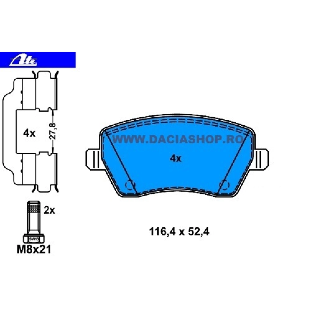 PLACUTE FRANA ATE DUSTER / DOKKER / CITAN