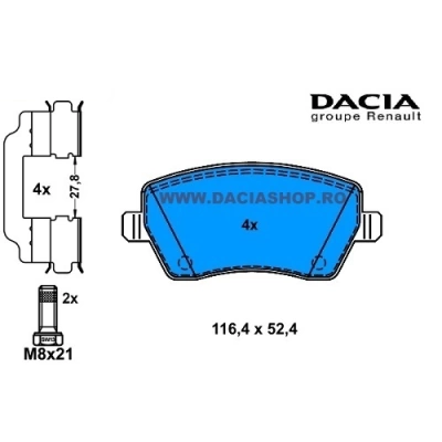 PLACUTE FRANA ORIGINE DUSTER FARA ESP