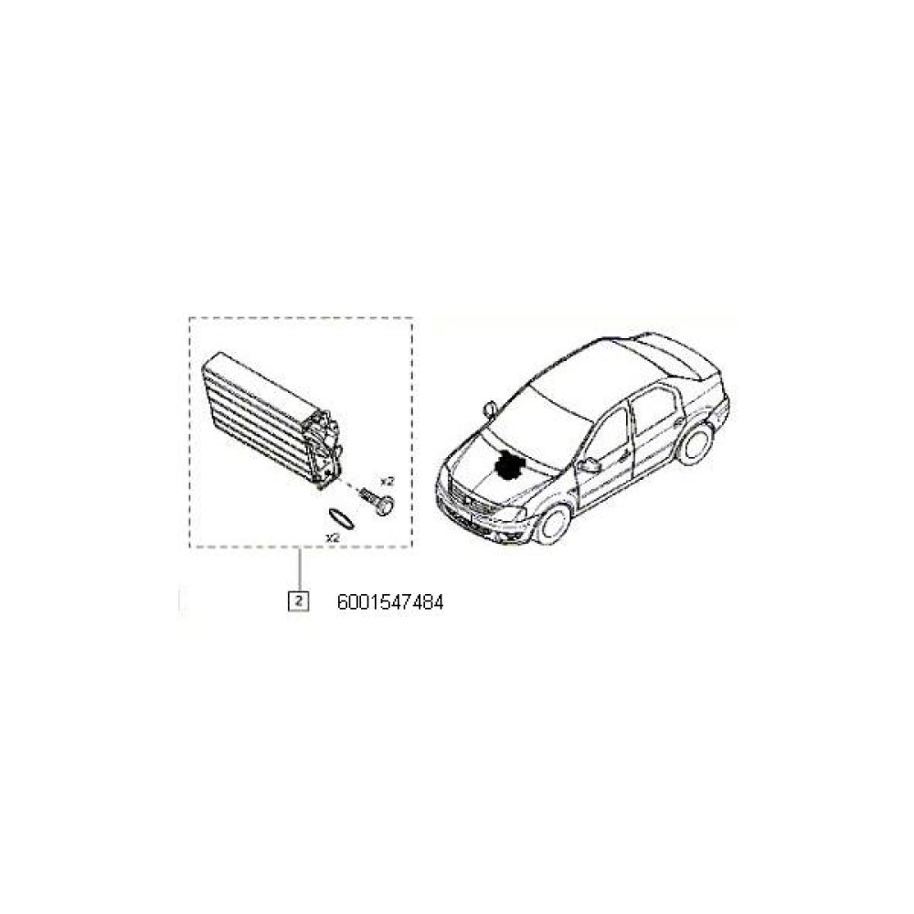 CALORIFER INCALZIRE ORIGINE DACIA LOGAN