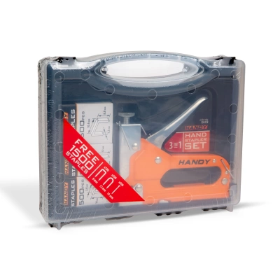 Set capsator cu 3 modele de capse în cutie de plastic